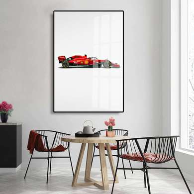 Poster - Formula 1, 60 x 90 см, Framed poster on glass