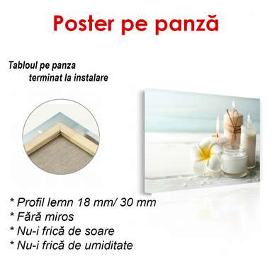 Poster - Scented candles, 90 x 60 см, 30 x 45 см, Framed poster on glass, Food and Drinks