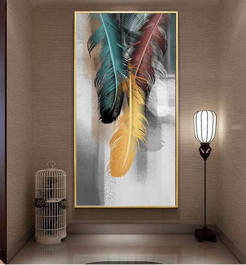 Framed Painting - Feathers, 50 x 75 см