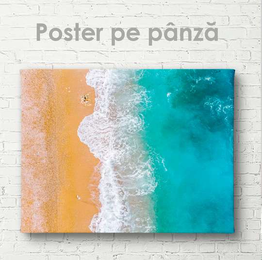 Постер - Море и песок, 45 x 30 см, Холст на подрамнике