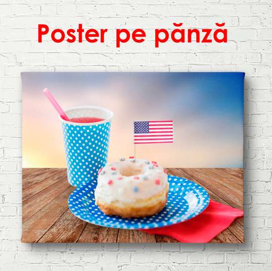 Poster - American sweets, 90 x 60 см, Framed poster