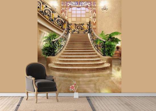 Фотообои - Вид на королевскую лестницу.