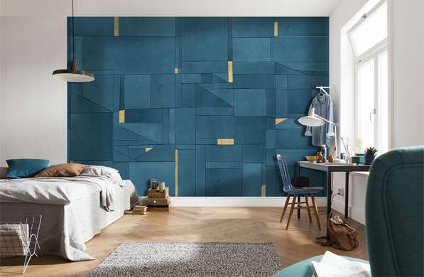 Wall Mural - Geometry with golden elements