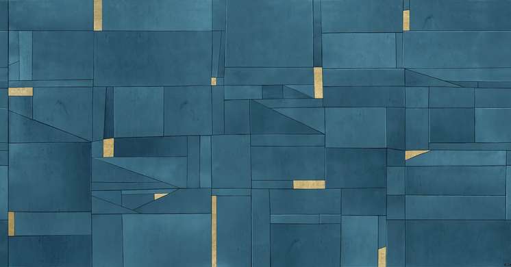 Wall Mural - Geometry with golden elements