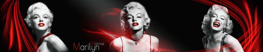 Modular picture, Marilyn Monroe on a black background