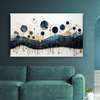 Poster - Circles and abstract nature, 90 x 45 см, Framed poster on glass, Abstract