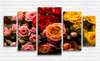 Modular picture, Multicolored roses, 108 х 60