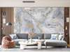 Wall mural - Gray marble texture with gold