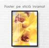 Poster - Yellow flower, 60 x 90 см, Framed poster on glass, Flowers
