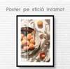 Poster - Apricots, 60 x 90 см, Framed poster on glass