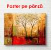 Poster - Peisajul abstract de toamnă, 90 x 60 см, Poster înrămat, Provence