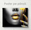 Poster - Vopsea aurie, 90 x 60 см, Poster inramat pe sticla