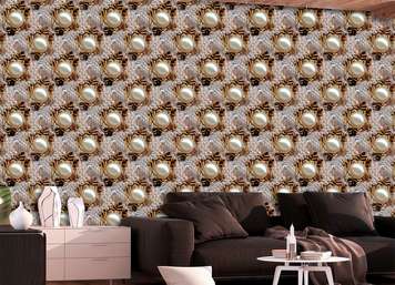 Wall Mural - Seamless print of pearl stones