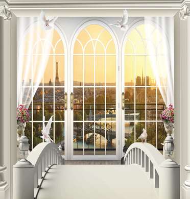 Фотообои - Балкон с видом на Париж