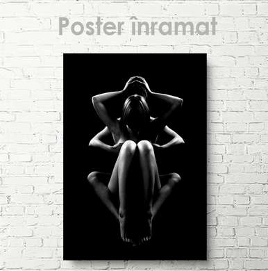 Poster - Curves of the body, 30 x 45 см, Canvas on frame