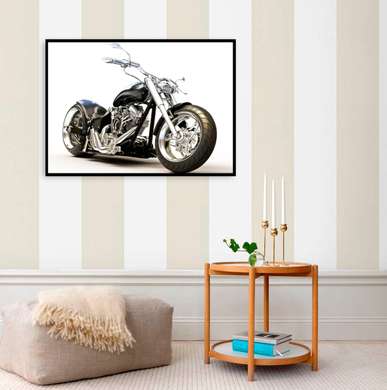 Poster - O motocicletă, 90 x 60 см, Poster înrămat, Transport