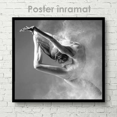 Poster - Arta dansului, 100 x 100 см, Poster inramat pe sticla