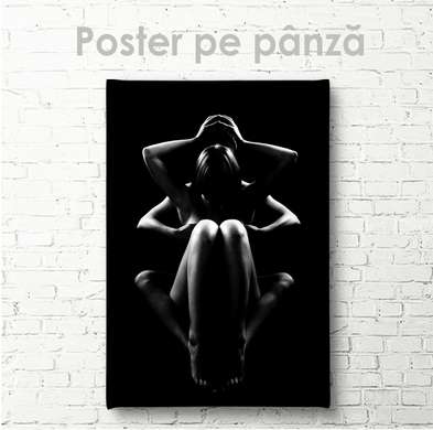 Poster - Curves of the body, 60 x 90 см, Framed poster on glass