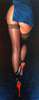 3D door sticker, Girl in stockings, 60 x 90cm, Door Sticker
