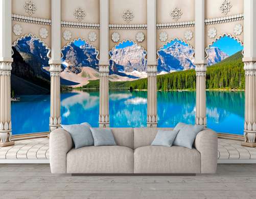 Wall Mural - Journey to the mountains