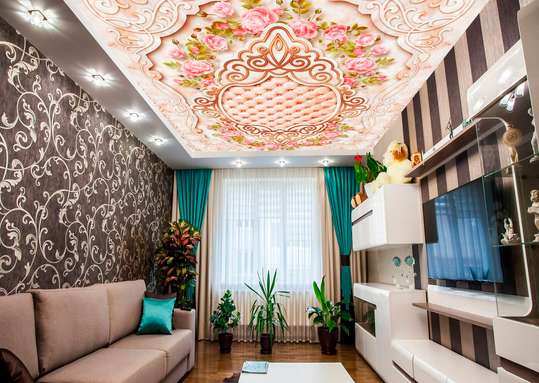 Wall Mural - Delicate pink ceiling