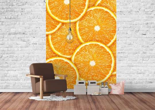 Wall Mural - Geometry of oranges