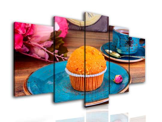 Modular picture, Orange cupcake., 108 х 60