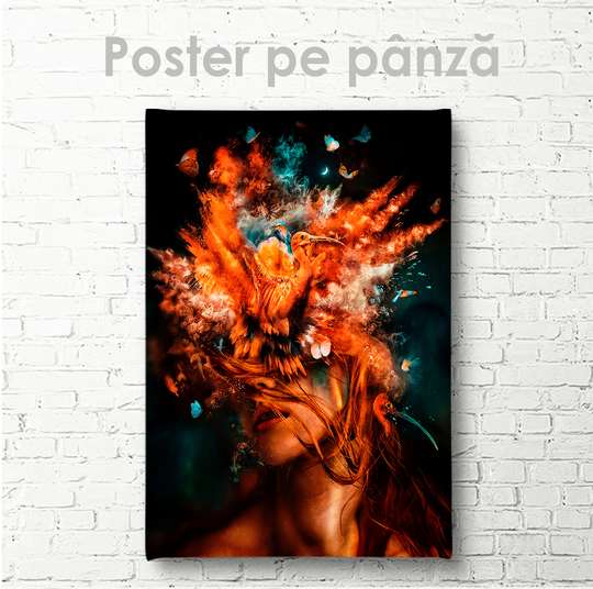 Poster - Fantezii colorate, 30 x 45 см, Panza pe cadru