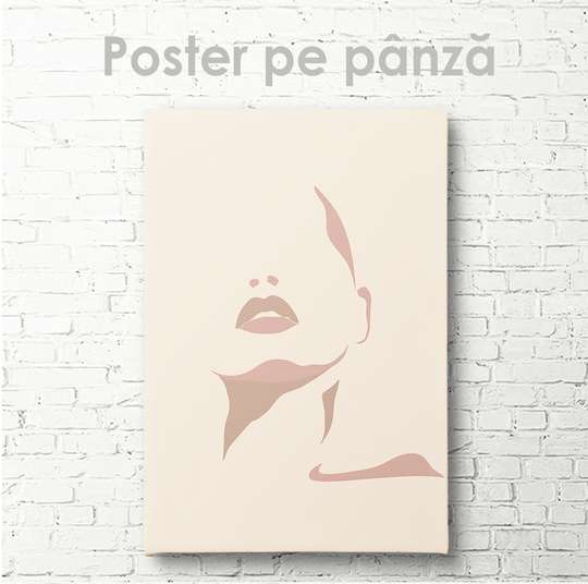 Poster, Fată în stil minimalist, 30 x 45 см, Panza pe cadru