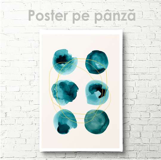 Poster - 6 dots, 30 x 45 см, Canvas on frame