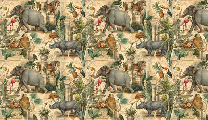 Wall Mural - African animals