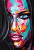 Tablou înramat - Portretul unei fete în culori, 50 x 75 см
