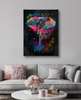 Poster, Abstract elephant, 60 x 90 см, Framed poster on glass, Animals