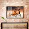 Poster, Two graceful horses, 90 x 60 см, Framed poster on glass, Animals