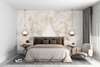 Wall mural - Wings on beige background