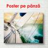 Poster - Walk on the waves on a yacht, 90 x 60 см, Framed poster, Marine Theme