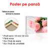 Poster - Pink roses on the table, 90 x 60 см, Framed poster, Flowers