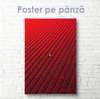 Poster - Câmp roșu, 30 x 45 см, Panza pe cadru, Natură