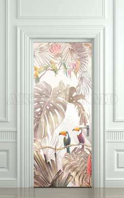 3D door sticker, Gentle jungle, 60 x 90cm, Door Sticker