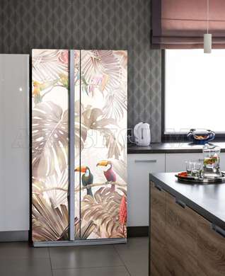 3D door sticker, Gentle jungle, 60 x 90cm, Door Sticker