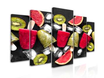 Modular picture, Fruit ice cream, 108 х 60