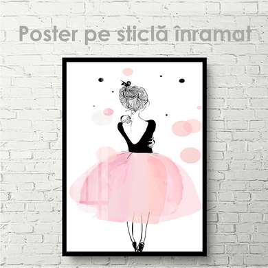 Poster - Balerina draguță, 30 x 45 см, Panza pe cadru