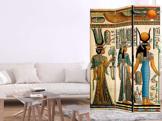 Screen with Egyptian style., 3
