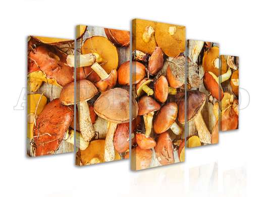 Modular picture, The mushrooms, 108 х 60