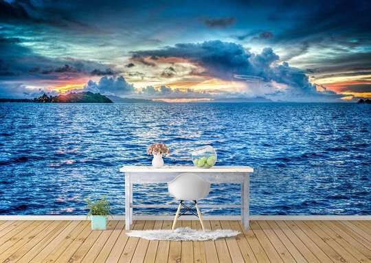 Wall Mural - Sunset and seaside landscape