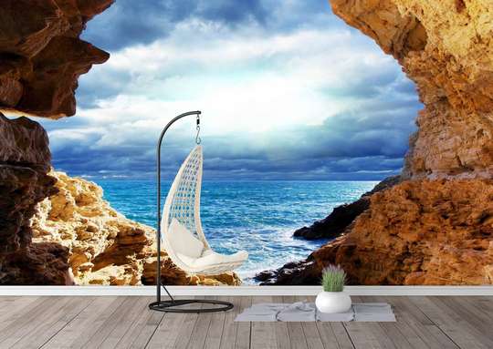 Wall Mural - Cave with access to the sea