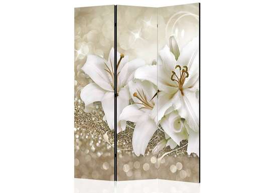 Screen - White lilies and gems, 7
