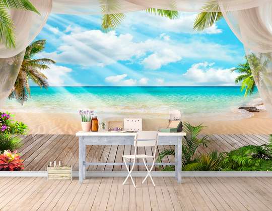 Wall Mural - Paradise day on the beach
