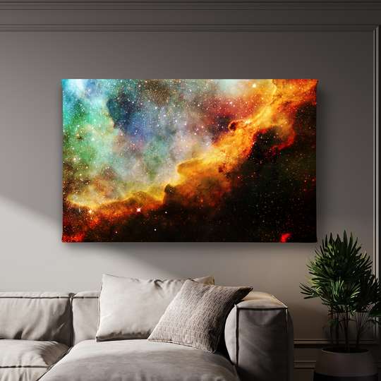 Постер - Космический пейзаж, 45 x 30 см, Холст на подрамнике, Космос