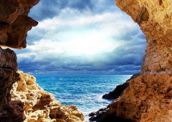 Fototapet - Peștera cu ieșire la mare